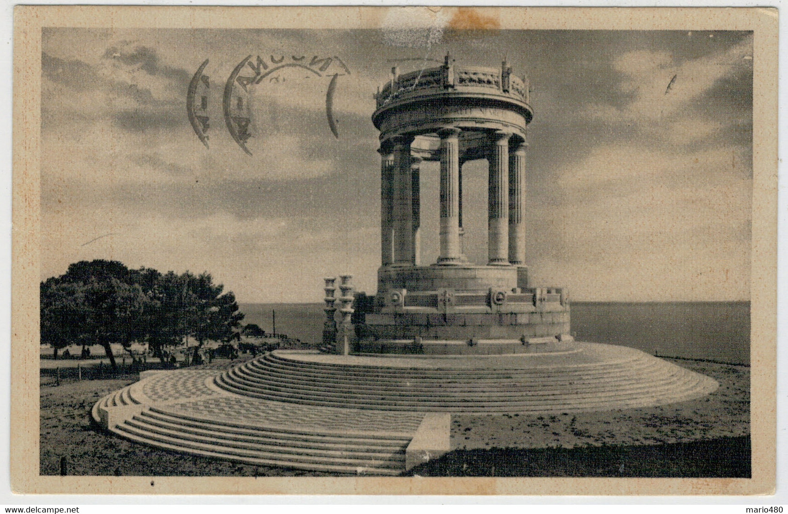 C.P.  PICCOLA     ANCONA    MONUMENTO  AI  CADUTI       2 SCAN   (VIAGGIATA) - Ancona