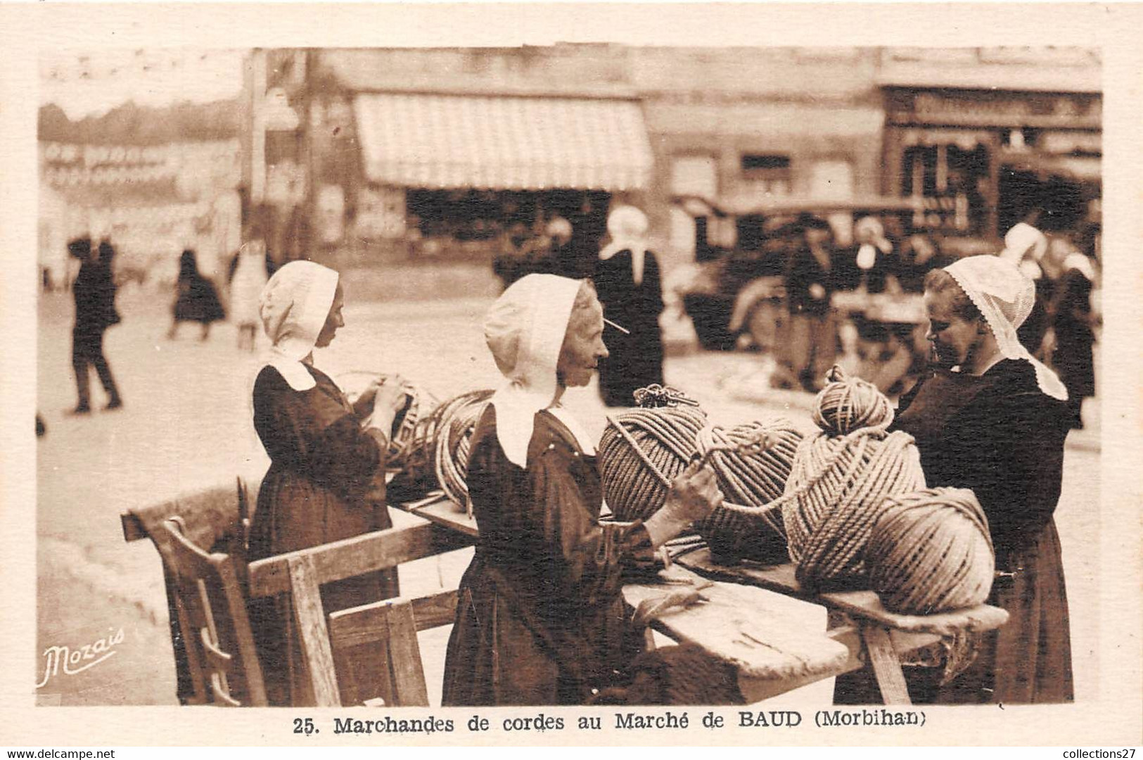 56-BAUD- MARCHANDES DE CORDES AU MARCHE DE BAUD - Baud