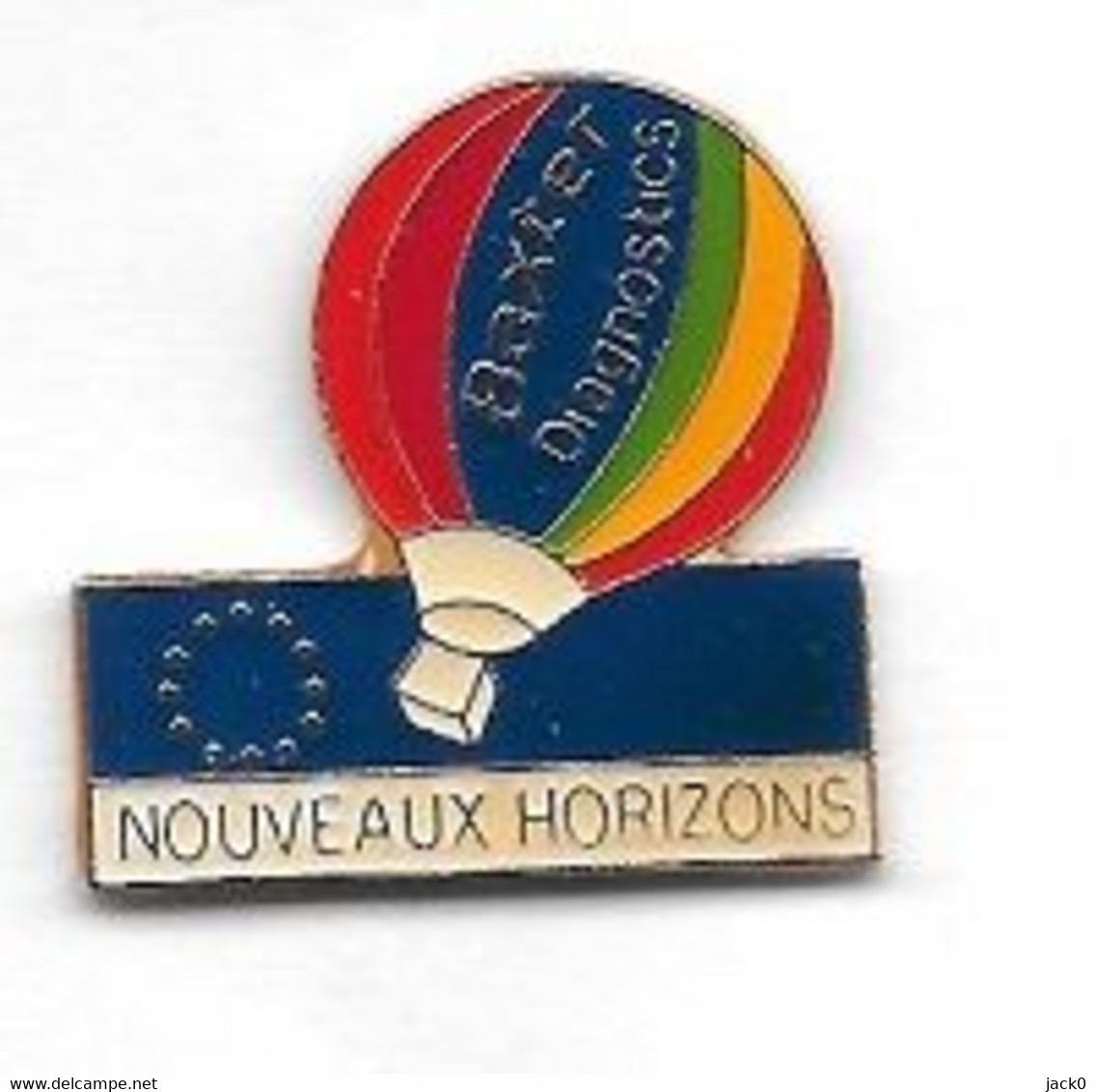 Pin' S  Montgolfière  NOUVEAUX  HORIZONS, Baxter  Diagnostics - Montgolfières