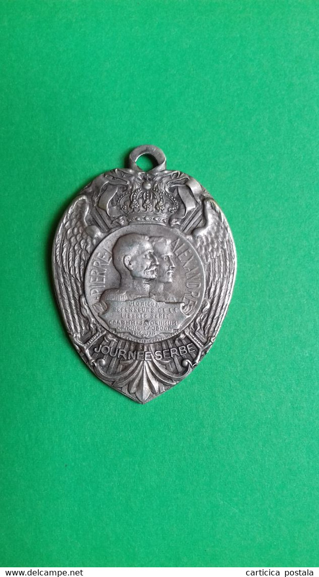 Serbia Glory Medal To Serbian Heroes 1916 Pierre Alexandre - Royaux / De Noblesse