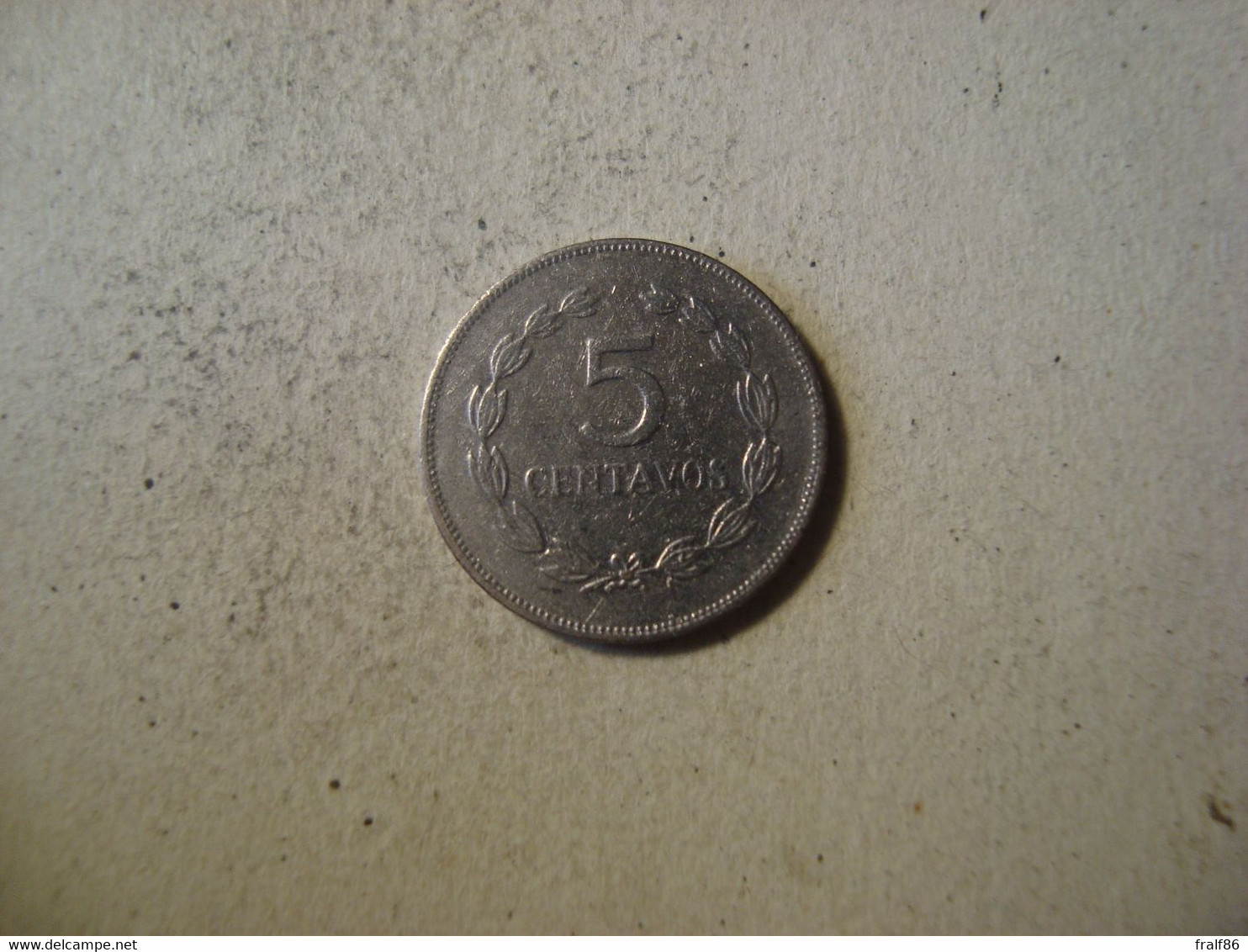 MONNAIE SALVADOR 5 CENTAVOS 1991 - Salvador