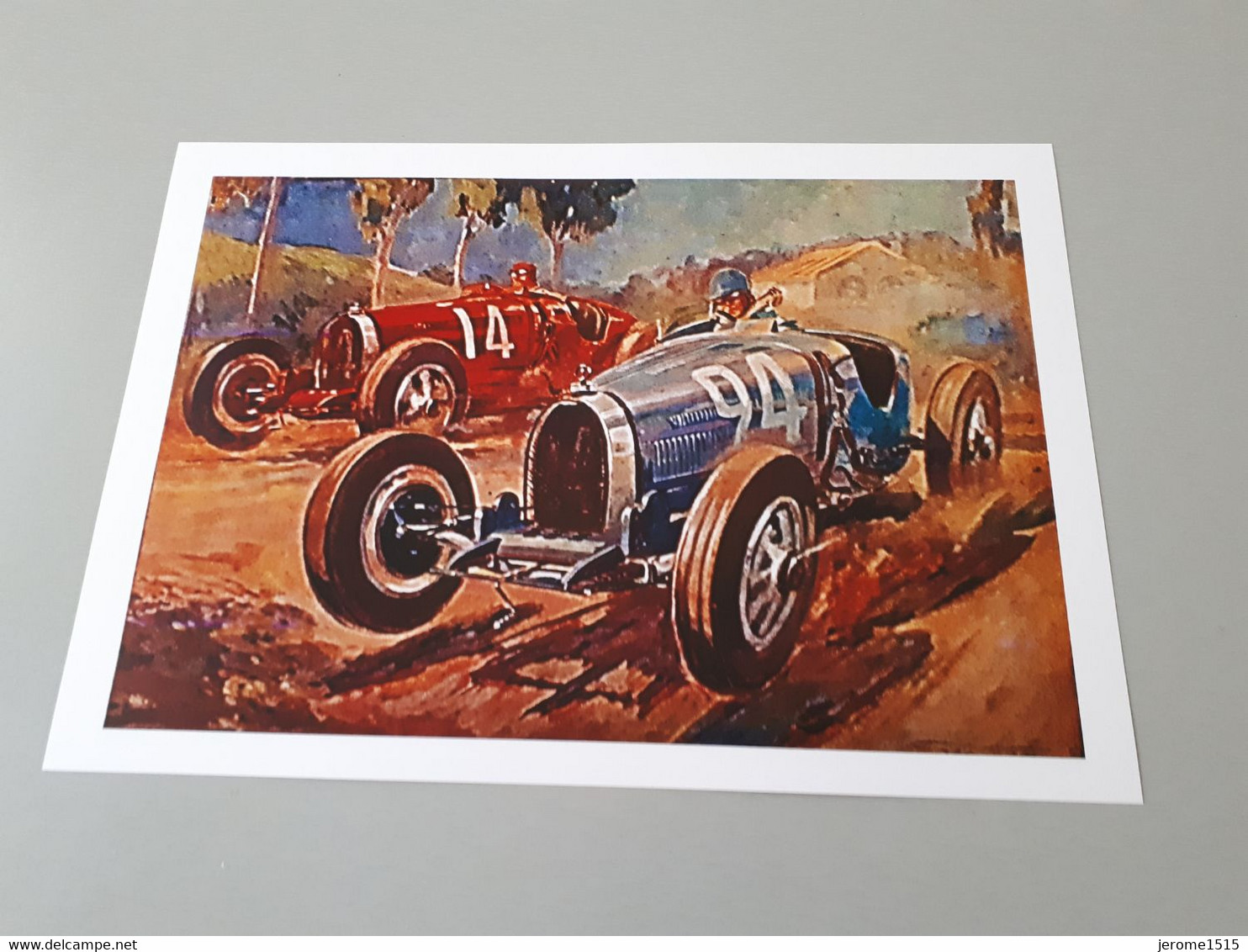 Affiche Course De Voiture Anciennes : Duel France Italie Dans Le Grand Prix De Rome - Posters