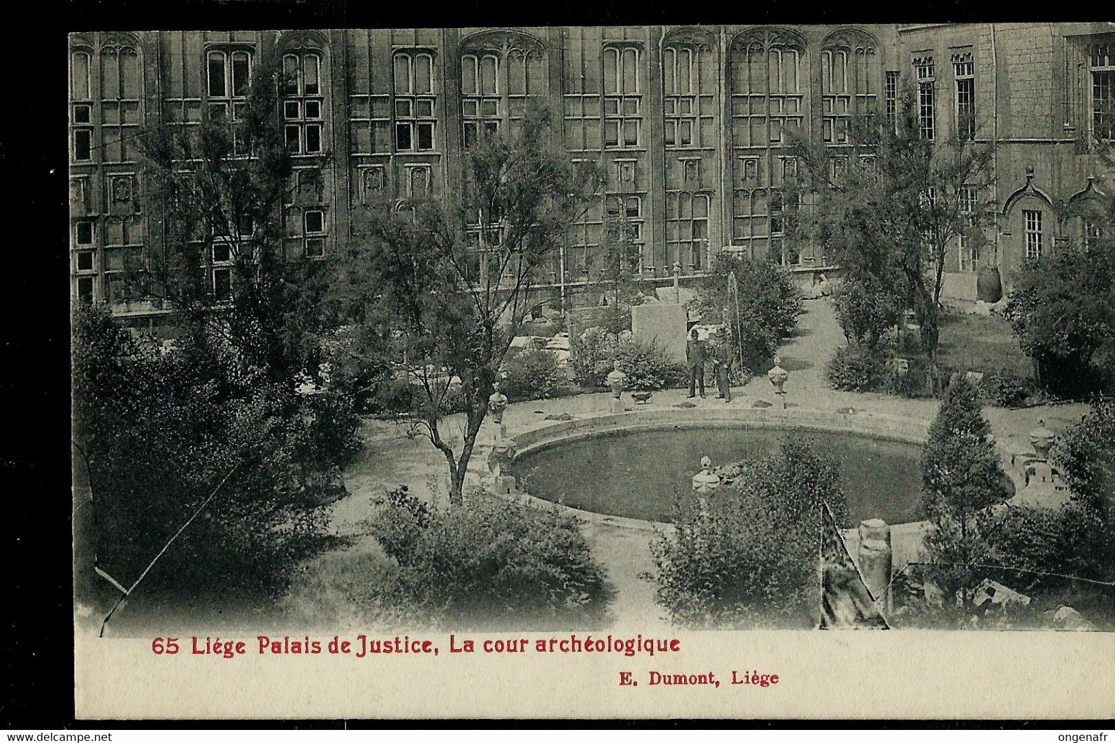 CP (Liège: Palais De Justice: La Cour Archéologique) Obl. LIEGE 1 LUIK Du 19/08/1910 + Flamme Expo Bruxelles 1910 - Poste Rurale