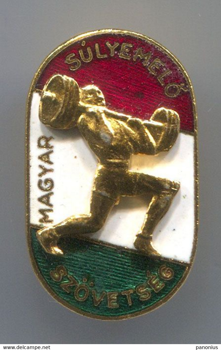 WEIGHTLIFTING - Hungary, Federation, Association, Enamel, Pin, Badge, Abzeichen - Weightlifting