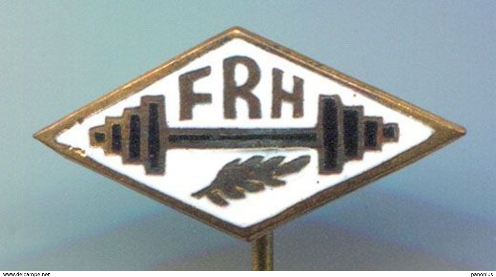 WEIGHTLIFTING - FRH Romania, Federation, Association, Enamel, Pin, Badge, Abzeichen - Haltérophilie