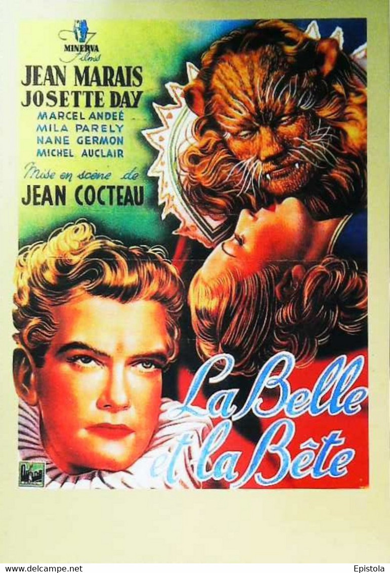 ► La Belle Et La Bête Jean Marais - Affiches Sur Carte