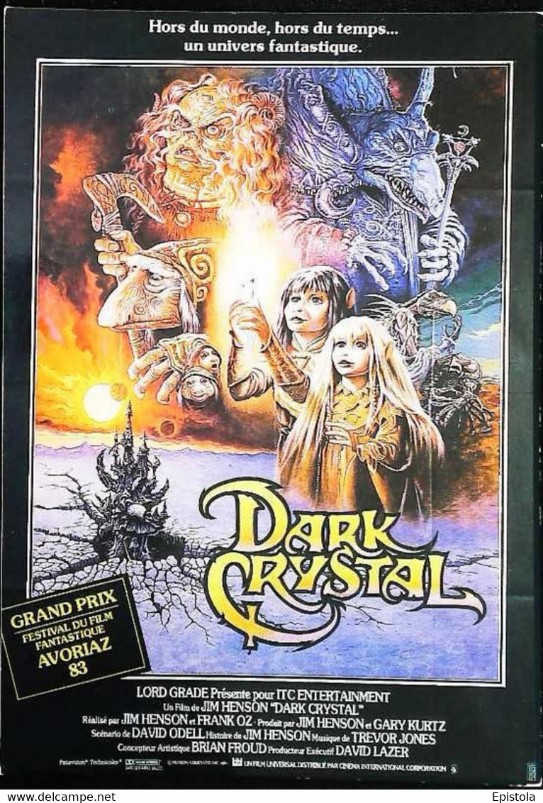 ► Dark Crystal Grand Prix Avoriaz Film Fantastique 1983 - Affiches Sur Carte