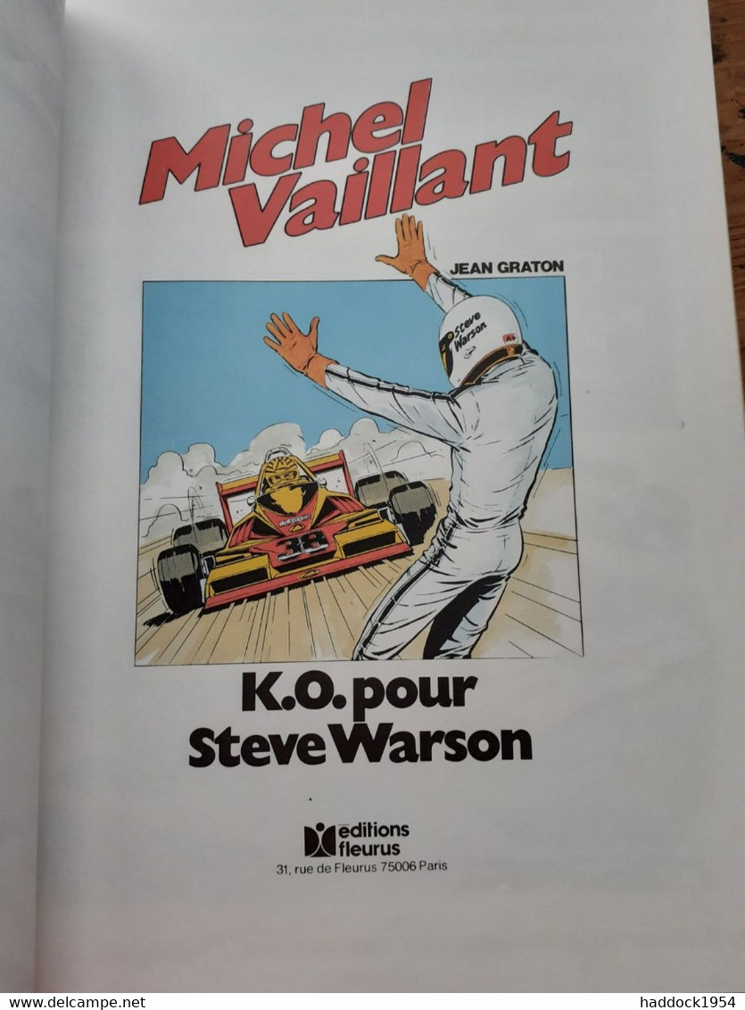 K.o. Pour Steve Warson JEAN GRATON éditions Fleurus 1979 - Michel Vaillant