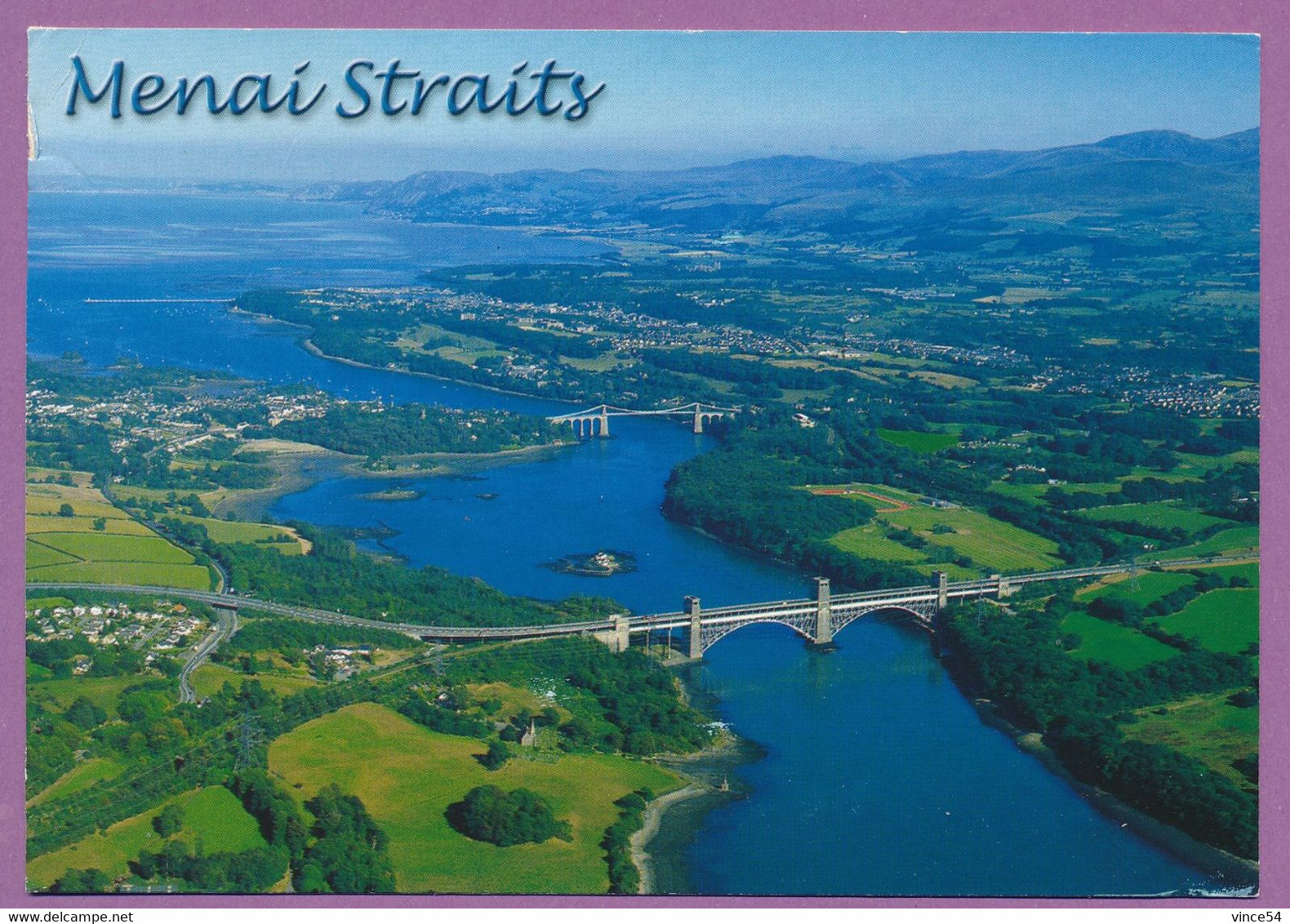 The Menai Straits - Aerial View - Anglesey