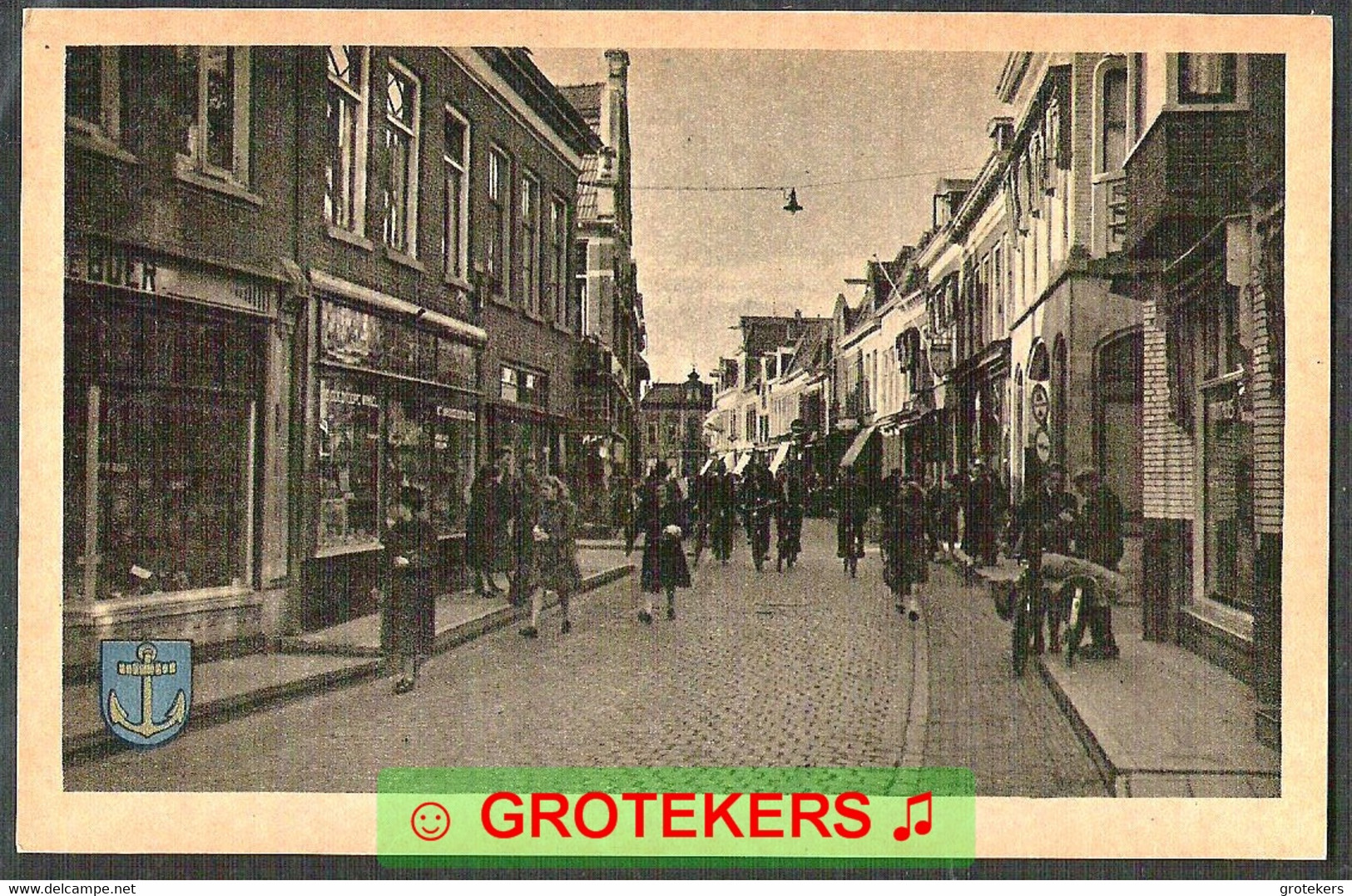 STEENWIJK Oosterstraat Levendig  Ca 1945 - Steenwijk