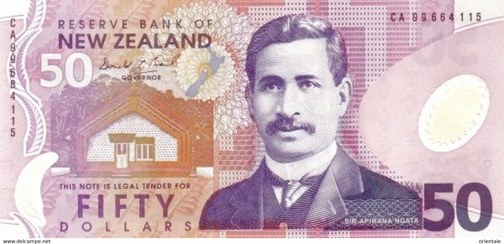 NEW ZEALAND P. 188a 50 D 1999 UNC - New Zealand