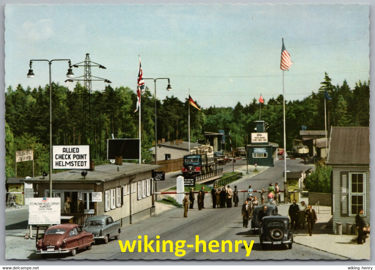 Helmstedt - Grenzübergang Zonengrenze Autobahn Kontrollpunkt Allied Check Point Nach Sachsen Anhalt DDR - Helmstedt