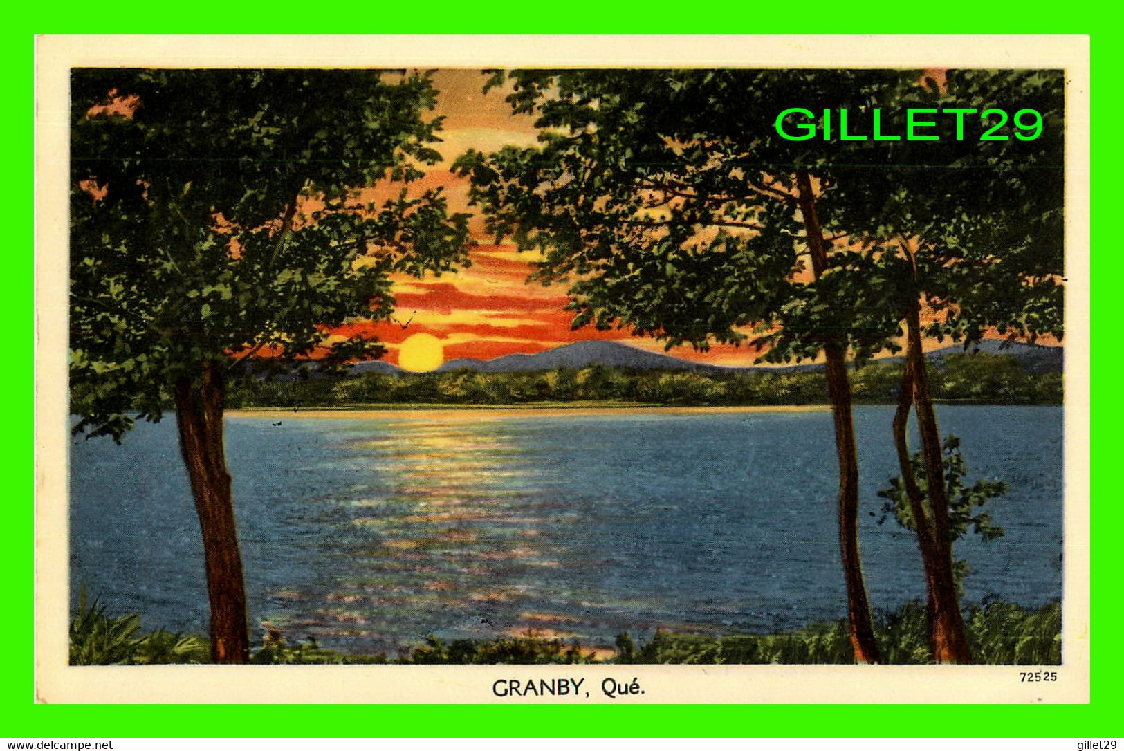 GRANBY, QUÉBEC - COUCHER DE SOLEIL - TICHNOR BROS INC - - Granby