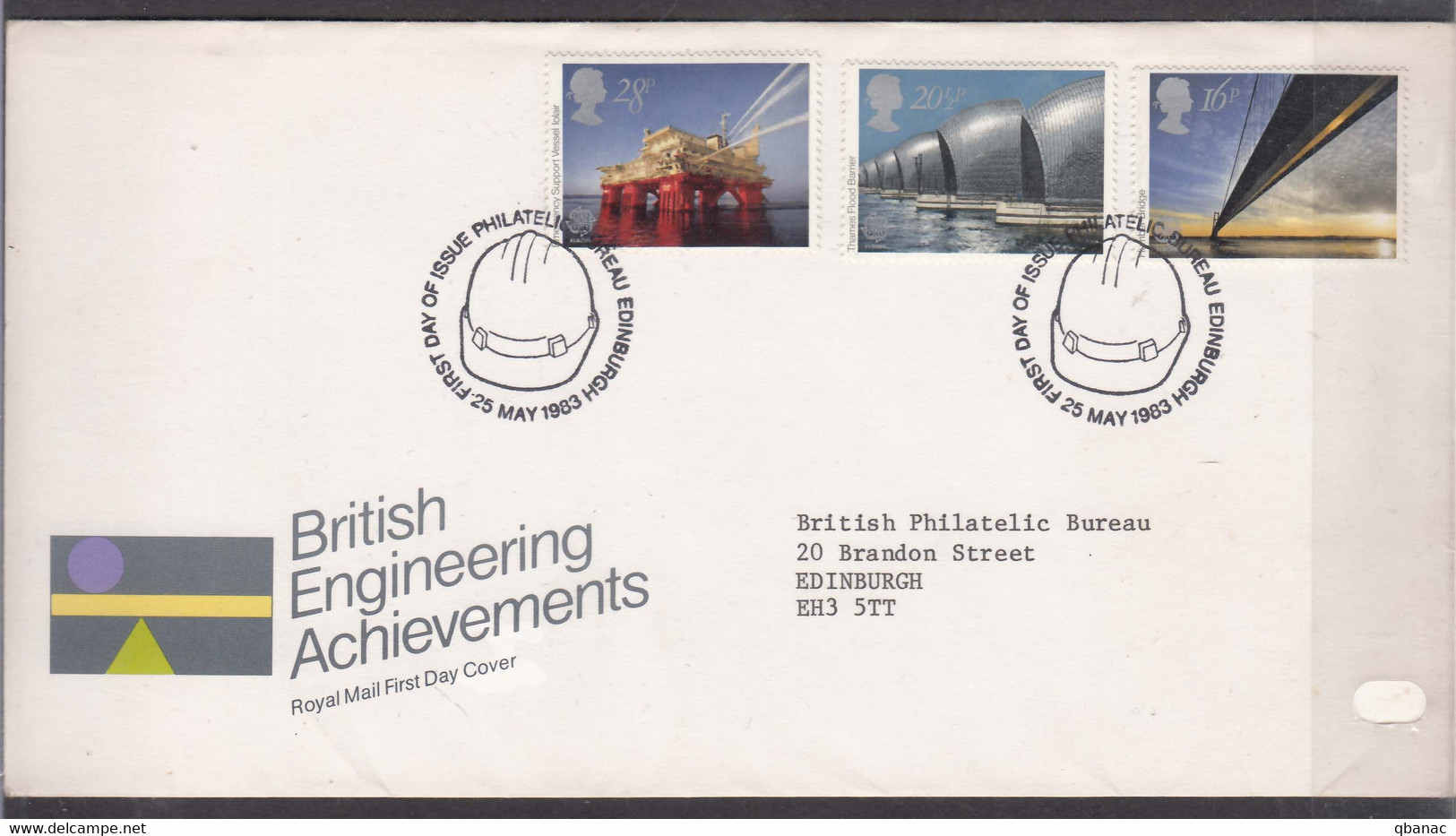 Great Britain 1983 Mi#953-955 FDC - Storia Postale