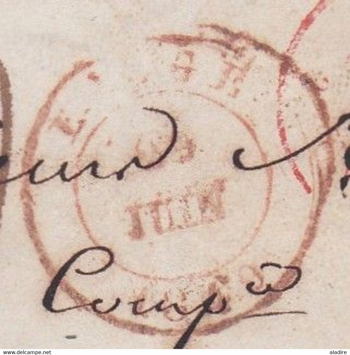 1849 - Enveloppe Pliée De Liège, Belgique Vers Paris, France - Taxe 7 Décimes - Entrée Par Valenciennes - Poste Restante - 1830-1849 (Onafhankelijk België)