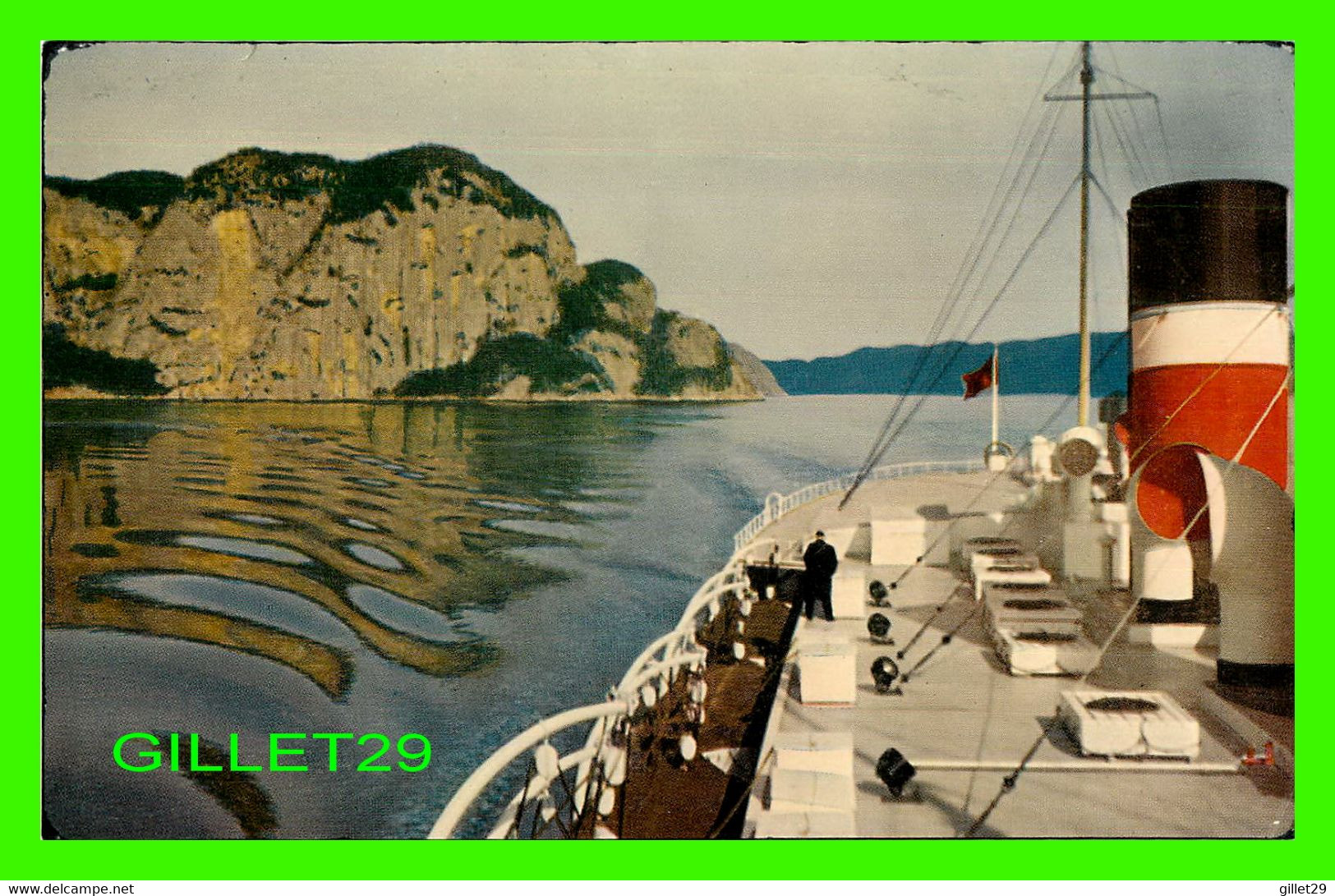 SAGUENAY, QUÉBEC - CAPE TRINITY FROM SHIP SAGUENAY RIVER -  CANADA STEAMSHIP LINES LIMITED - - Saguenay