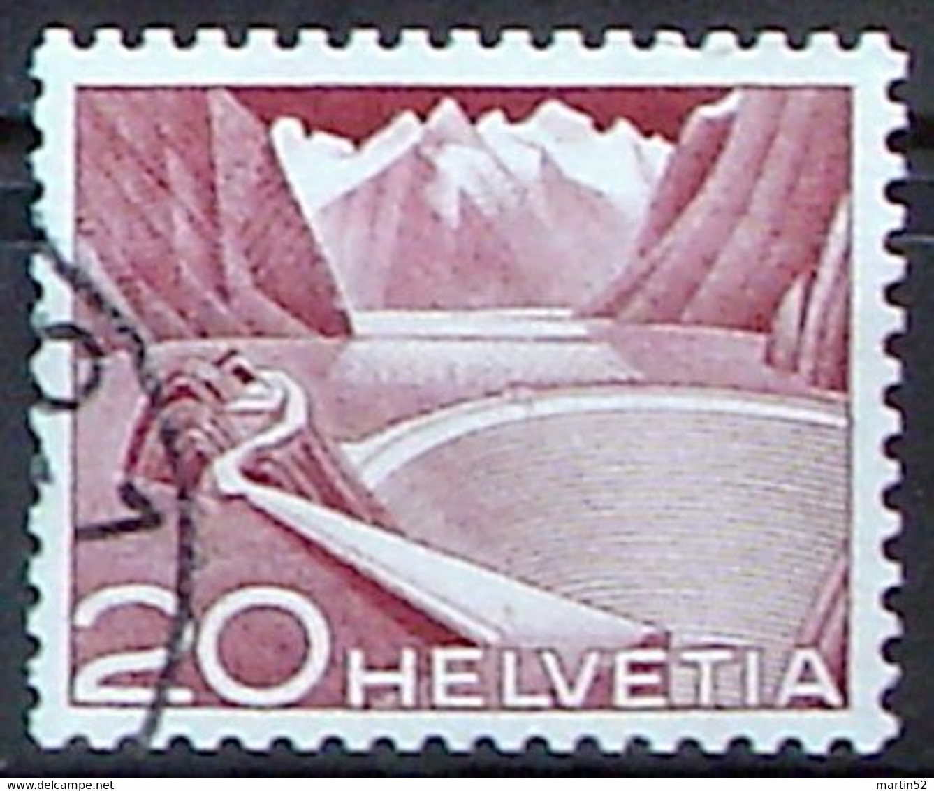 Schweiz Suisse 1949: Grimsel Rolle Rouleau Coil Zu 301ARM.02 Mi 533IIIRI # L1130 Mit Eck-Stempel ......O 1 (Zu CHF 8.50) - Franqueo