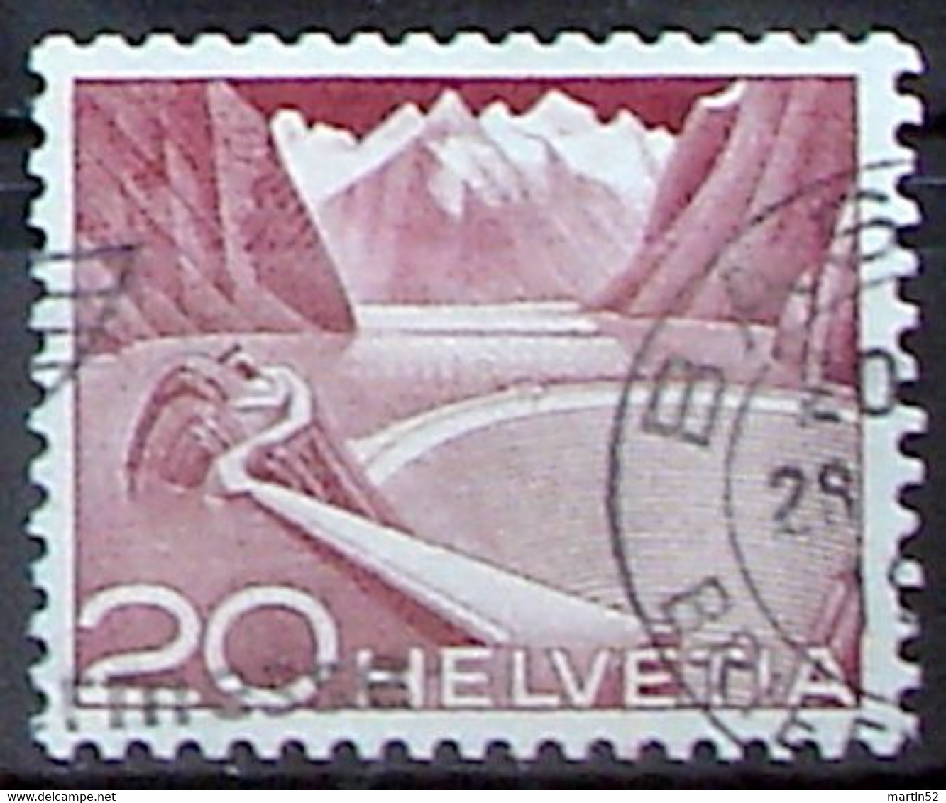 Schweiz Suisse 1949: Grimsel Rolle Rouleau Coil Zu 301ARM.02 Mi 533IIIRI #? Mit MUBA-Stempel BASEL 28.?.19 (Zu CHF 8.50) - Rouleaux