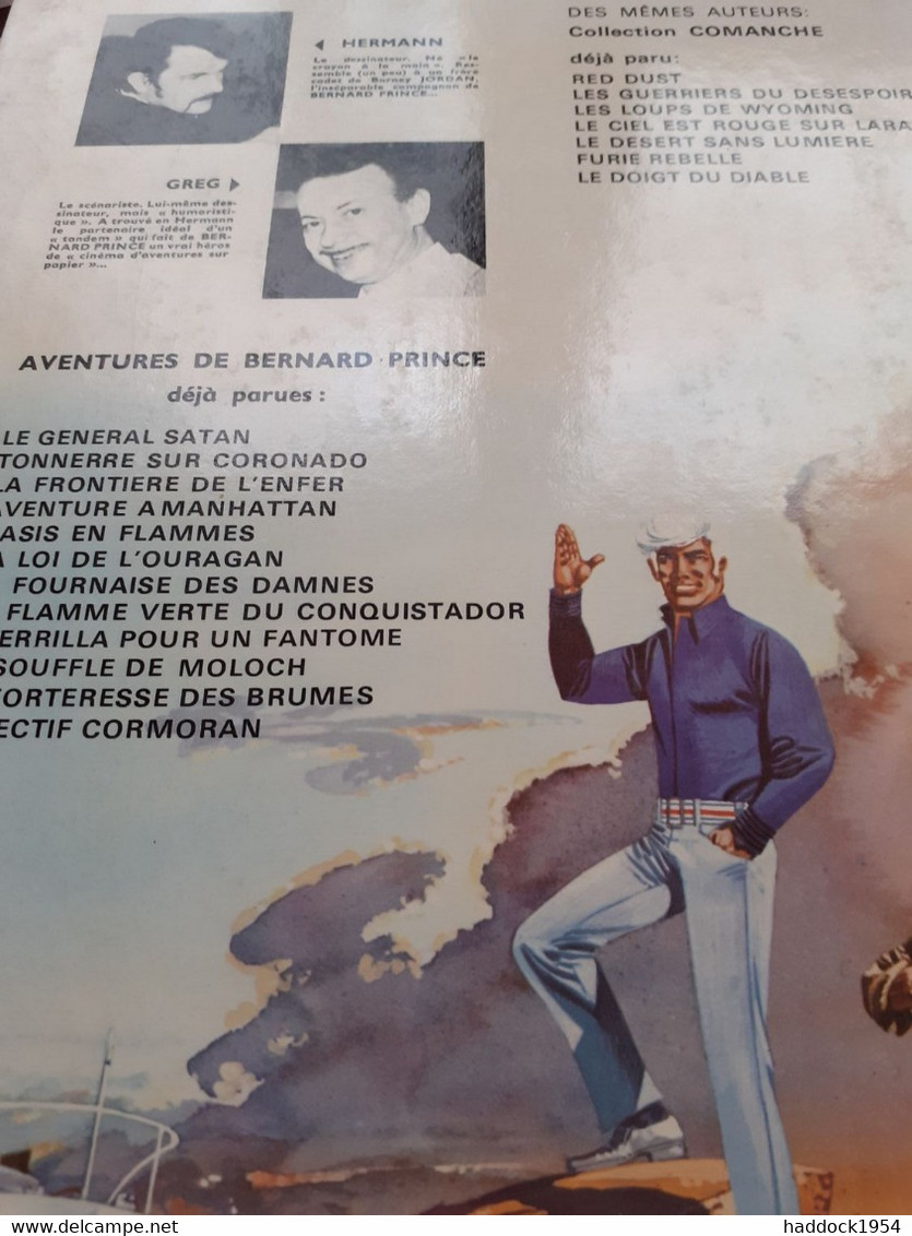 Objectif Cormoran Bernard Prince HERMANN GREG Dargaud 1978 - Bernard Prince