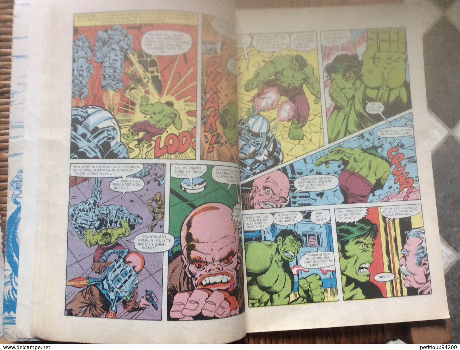 BD L’INCROYABLE HULK  Hulk et le Retour de la Gargouille  MARVEL  Année 1979