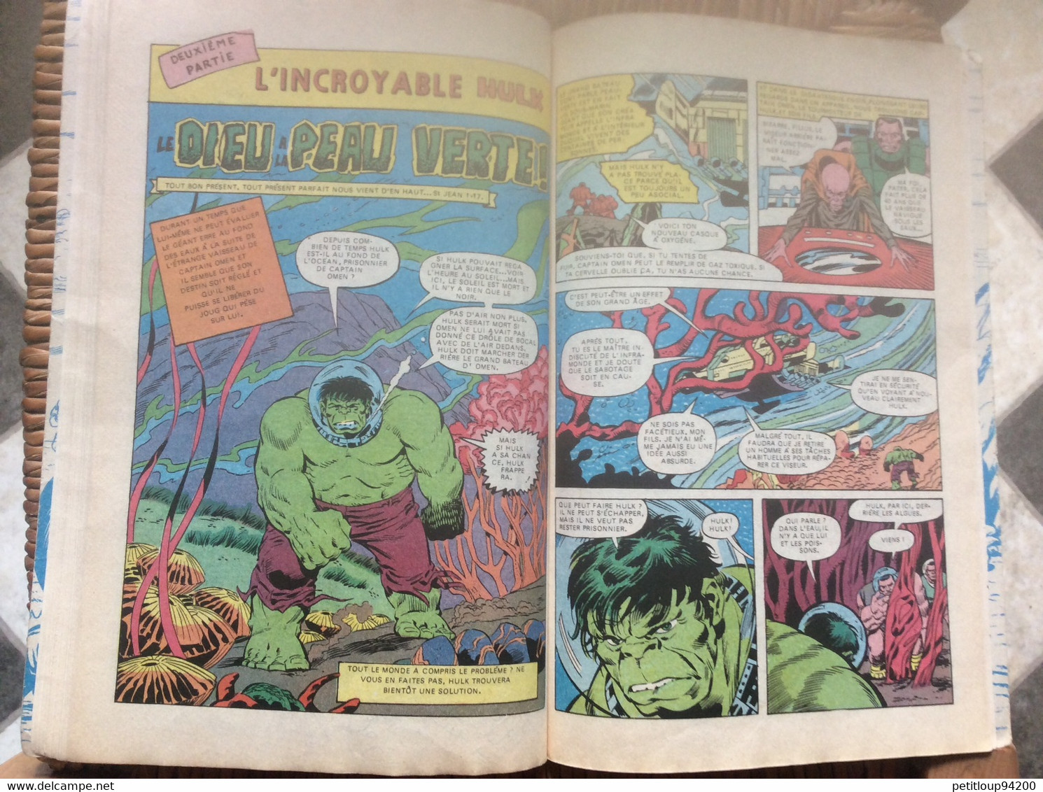 BD L’INCROYABLE HULK  Hulk et le Retour de la Gargouille  MARVEL  Année 1979