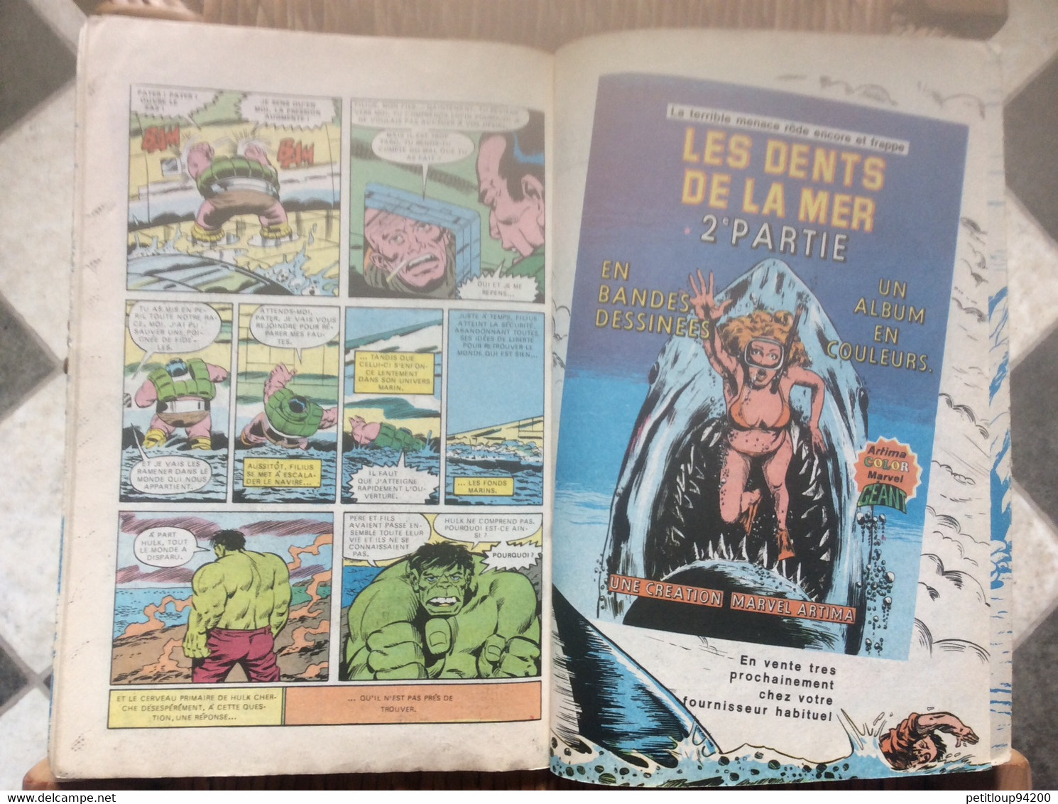 BD L’INCROYABLE HULK  Hulk et le Retour de la Gargouille  MARVEL  Année 1979