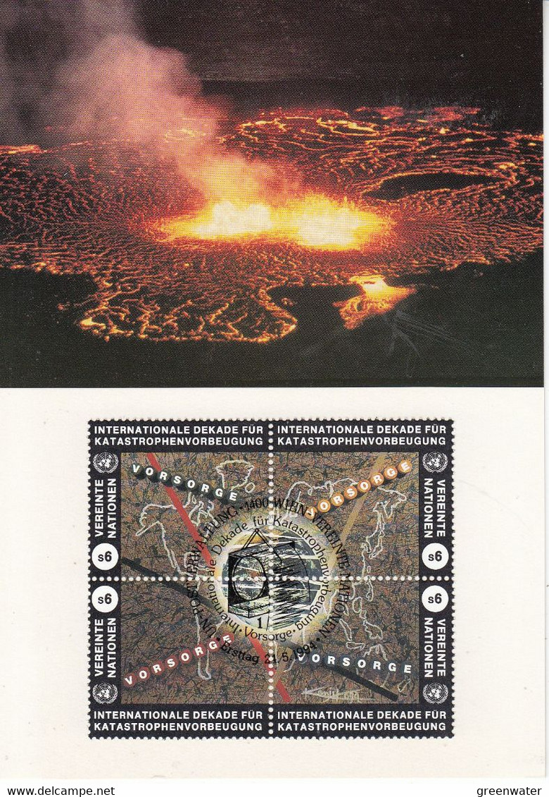 UNO Vienna 1994 Katastrophenvorbeugung 1v Maxicard (53811) - Cartes-maximum