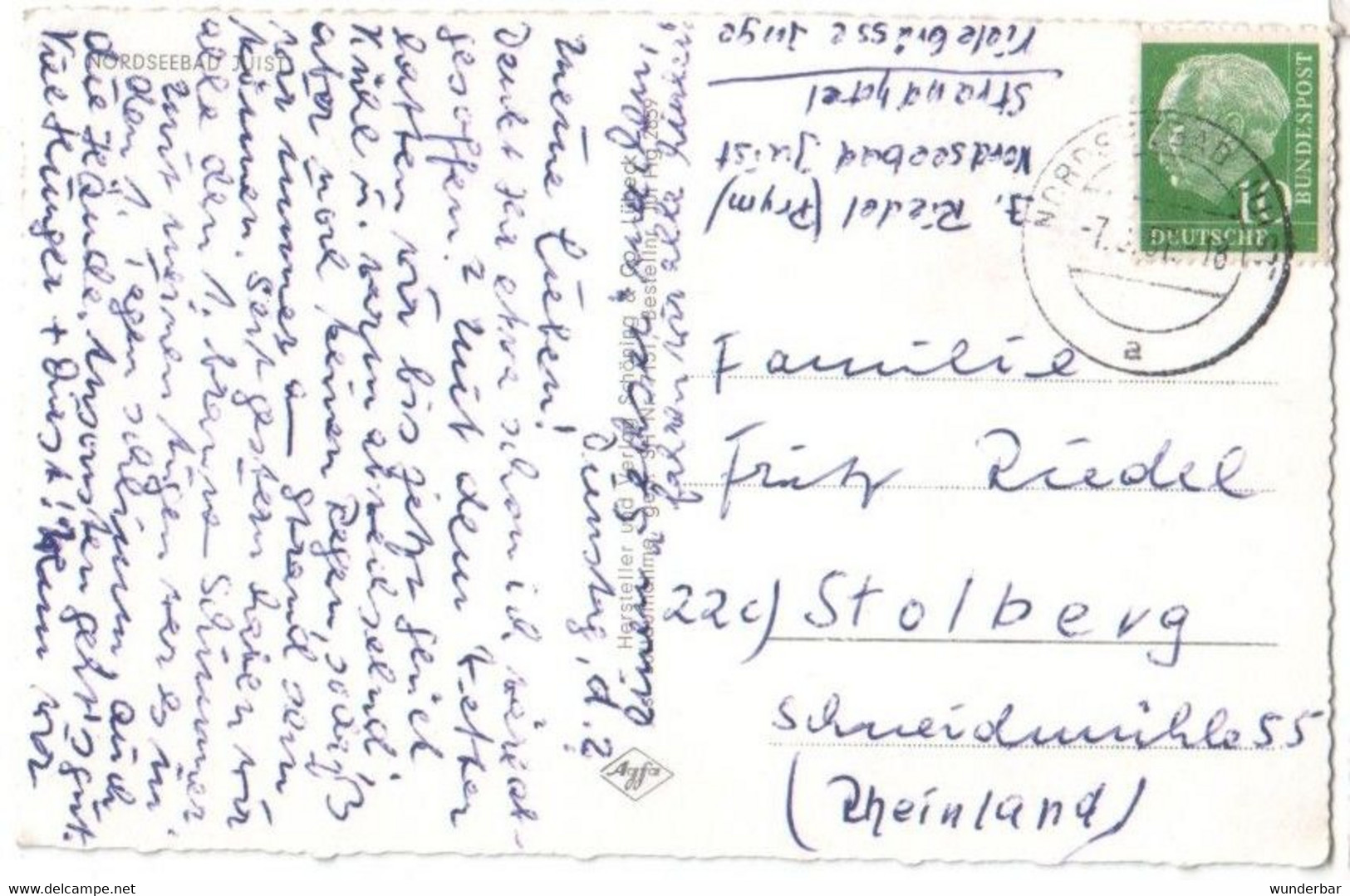 Nordseebad Juist 1957   (z6432) - Juist