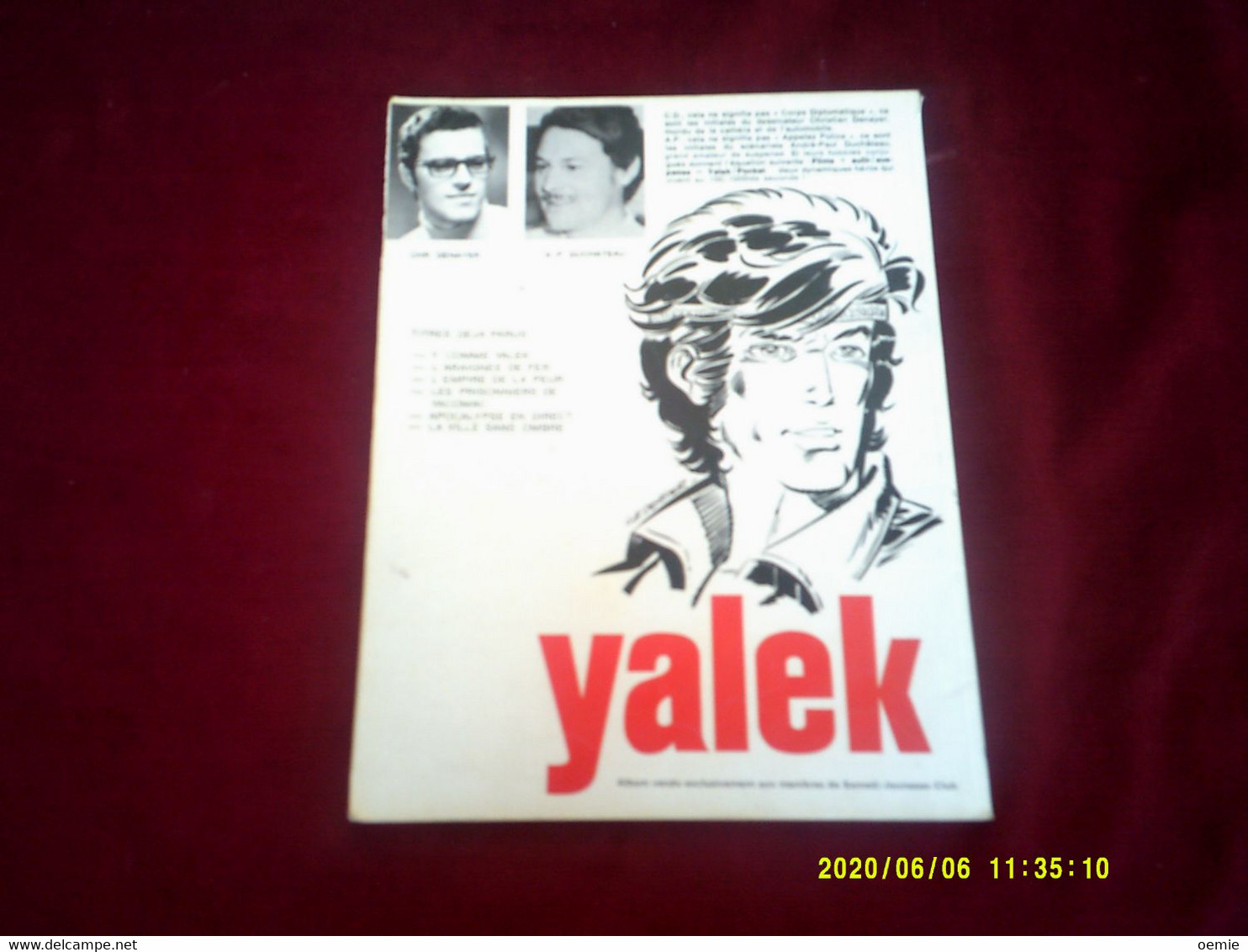 YALEK  /   LA VILLE SANS OMBRE    //  ROSSEL EDITION - Yalek