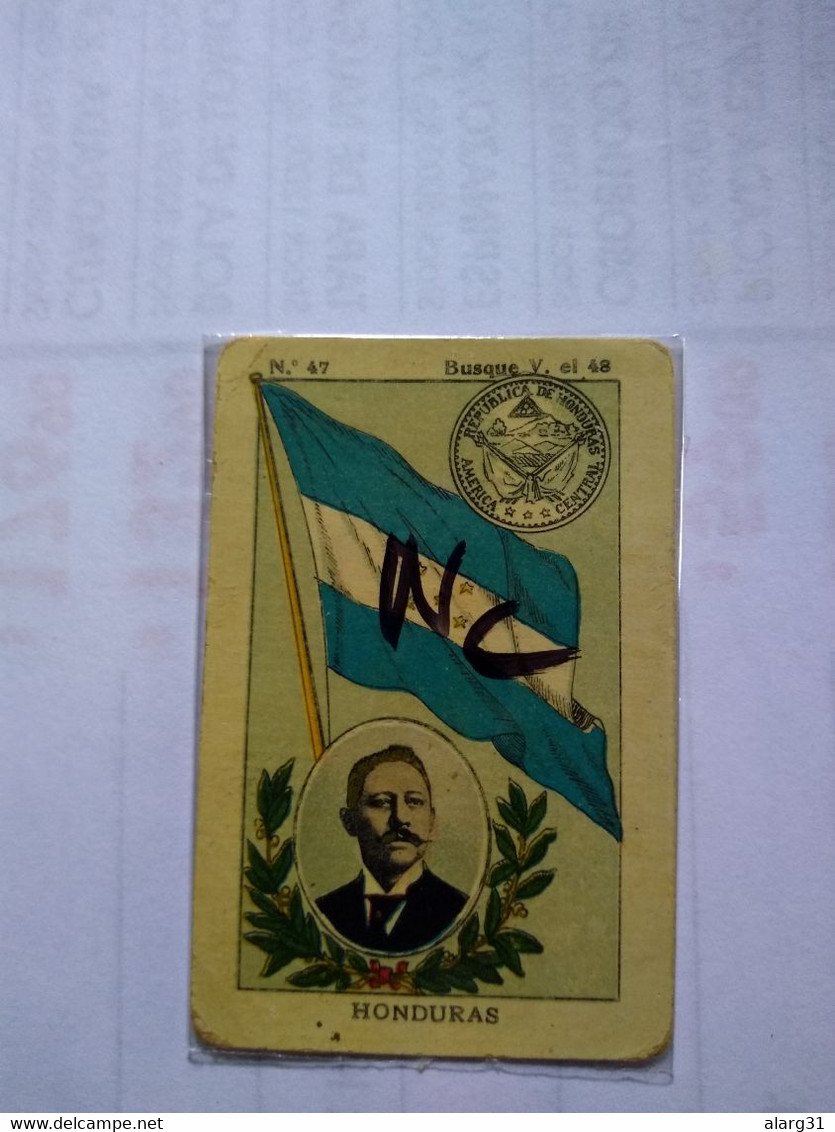 Honduras.1900/40.cromo No Postcard.cig.card.flag.president.coin.old Map.cromo.soap.eucalol.best Cond - Honduras