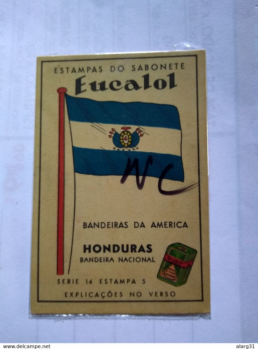 Honduras.1900/40.cromo No Postcard.cig.card.flag.president.coin.old Map.cromo.soap.eucalol.best Cond - Honduras