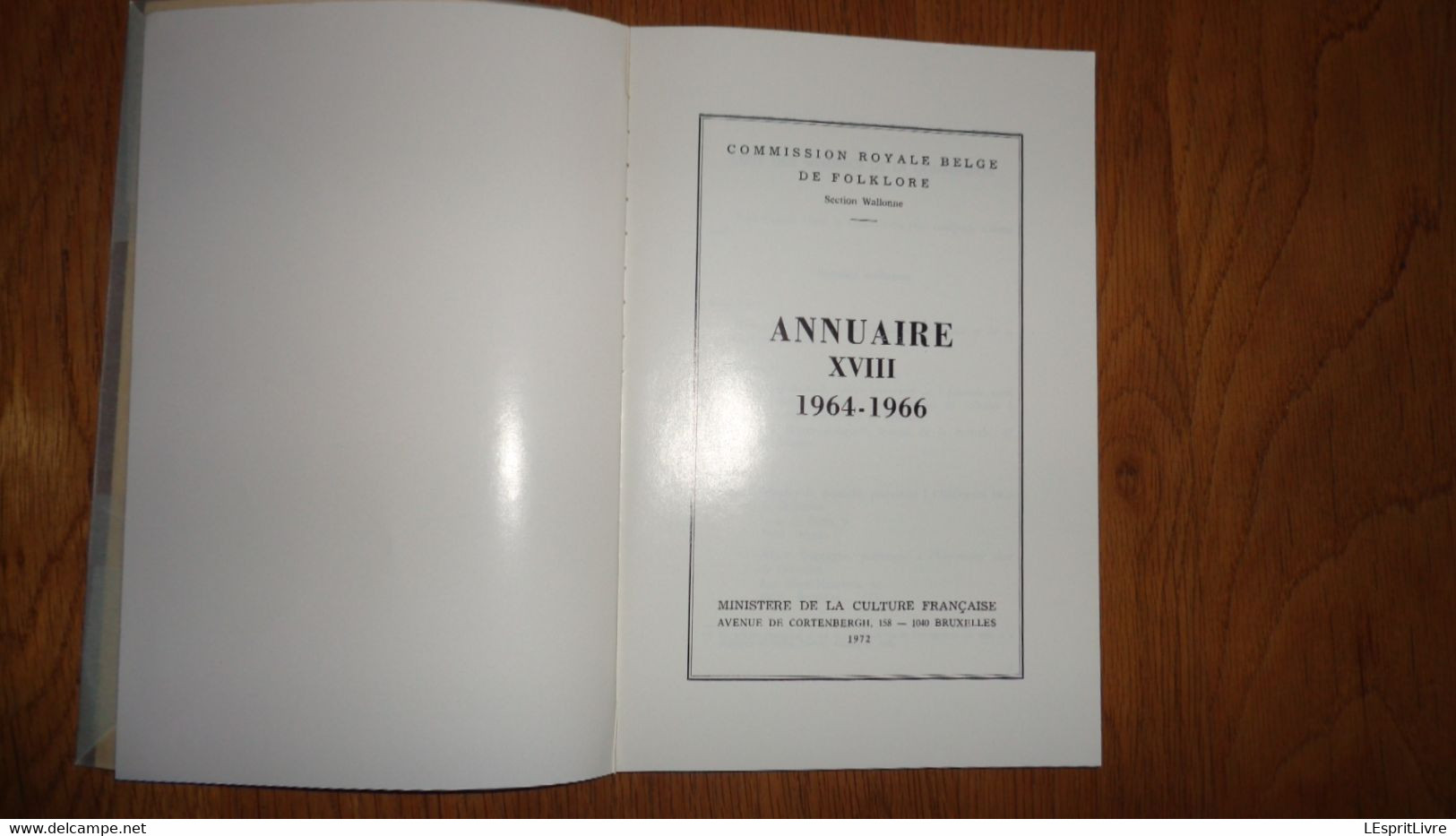 COMMISSION ROYALE BELGE DE FOLKLORE Annuaire XVIII Régionalisme Marche Militaire Sambre Meuse Chansons Cris Marchands - Belgique