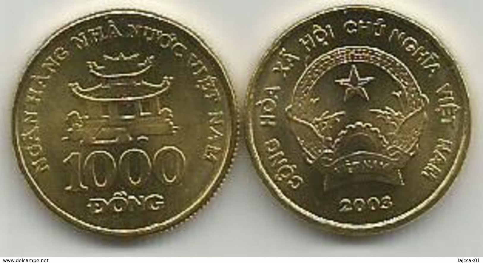 Vietnam 1000 Dong 2003. High Grade - Vietnam