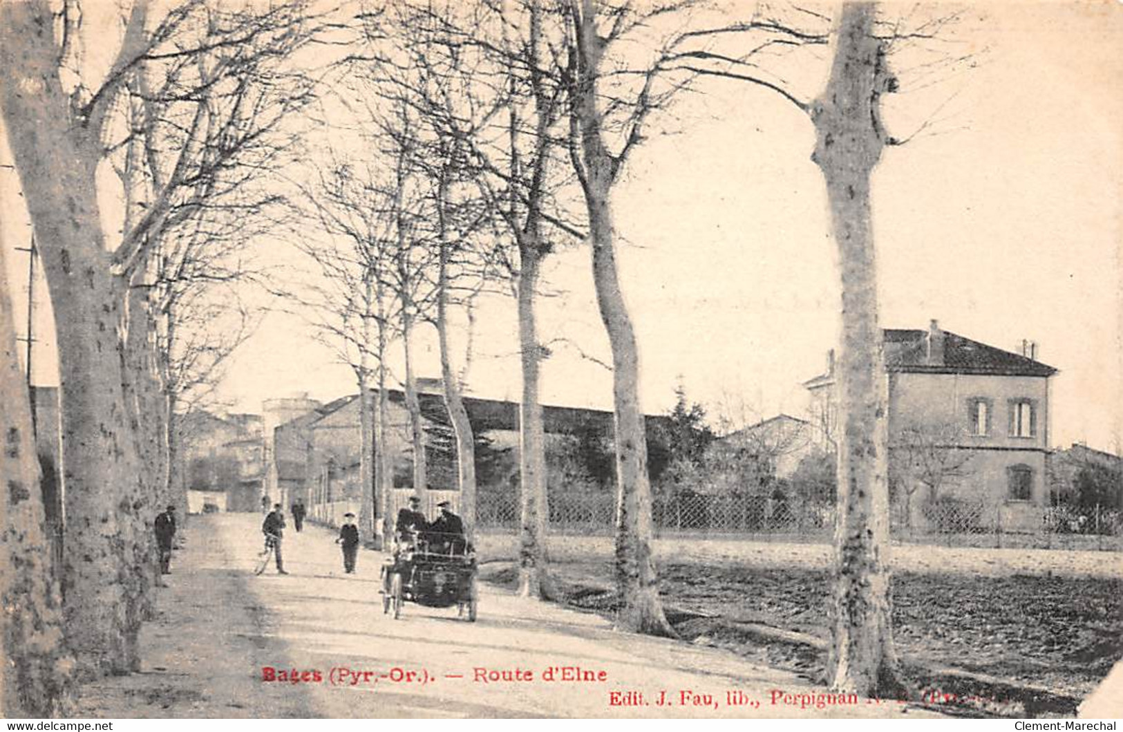 BAGES - Route D'Elne - état (décollée) - Otros & Sin Clasificación