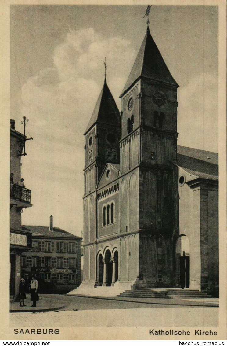 SARREBOURG SAARBURG Katholische Kirche   Verlag Jul.Manias, Strassburg - Sarrebourg