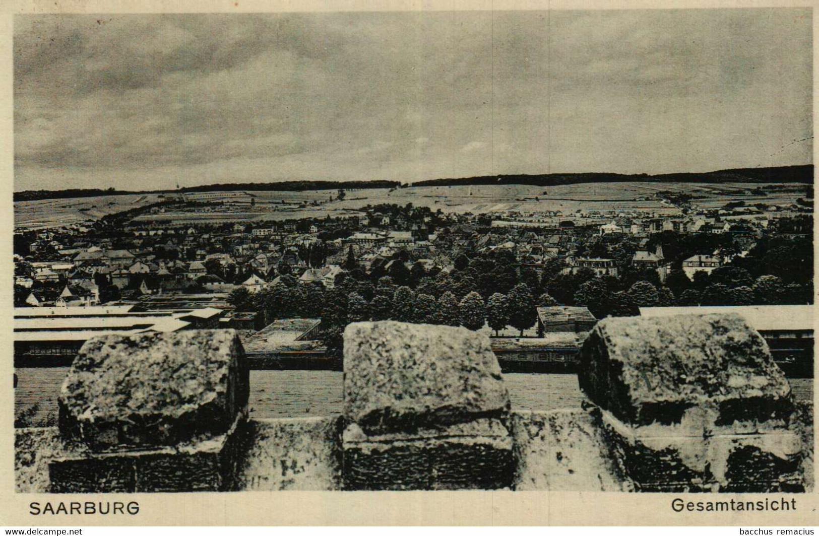 SARREBOURG SAARBURG Gesamtansicht Cachet Postal Très Intéressant : Saarburg (Westm) Tor Zu Den Vogesen 6.12.42 - Sarrebourg