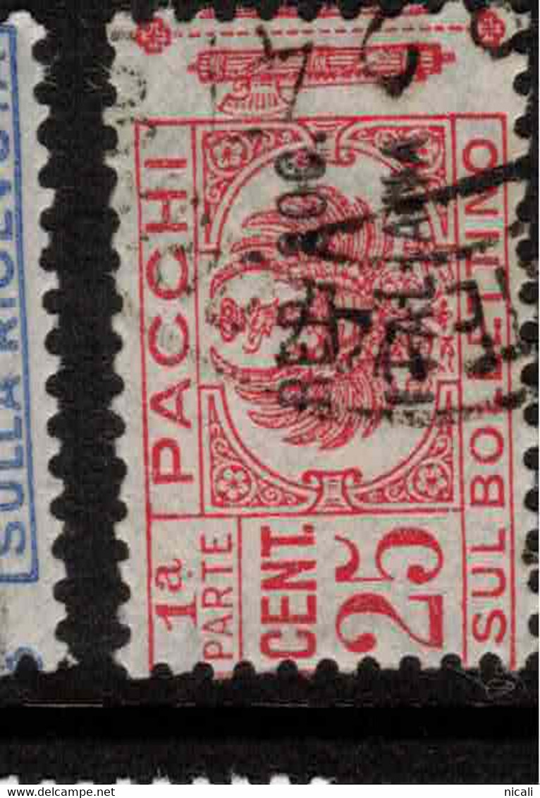 ITALIAN SOCIALIST REPUBLIC 1944 25c Parcel Post SG P79 U #ASQ3 - Paketmarken