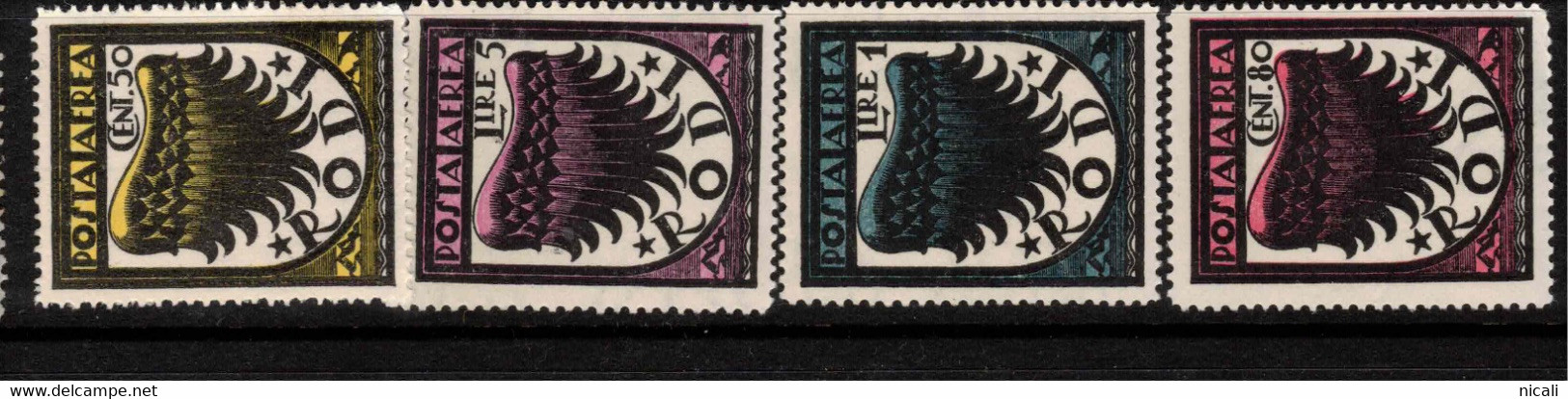 RHODES 1934 Air Set SG 124-7 LHM #ASQ7 - Egée (Autonome Adm.)