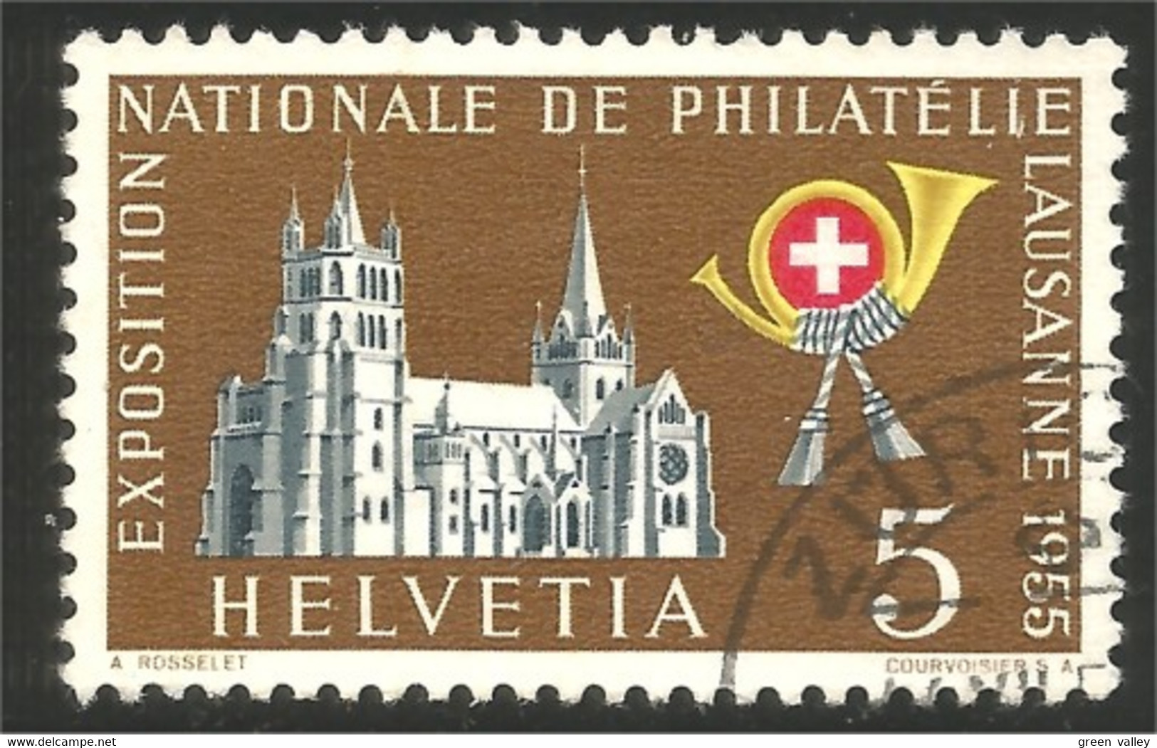 842 Suisse 1955 Cathédrale Lausanne Catedral (SUI-143) - Iglesias Y Catedrales