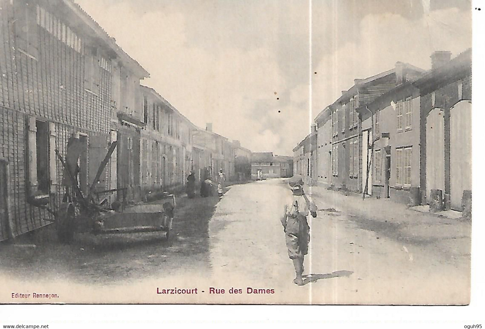 51 - LARZICOURT - Rue Des Dames  (Animée) - Other & Unclassified