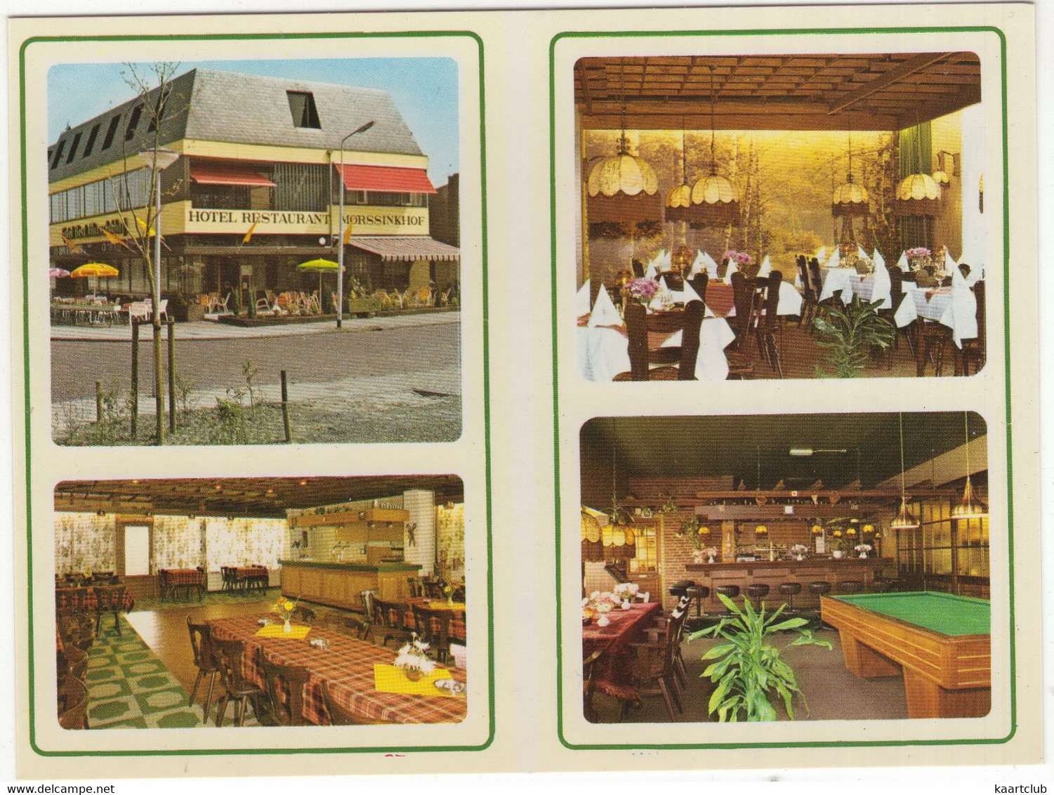 Haaksbergen - Hotel Café Restaurant 'Morssinkhof': In- En Exterieur - Molenstraat 51 - (Overijssel,Holland) - BILJART - Haaksbergen