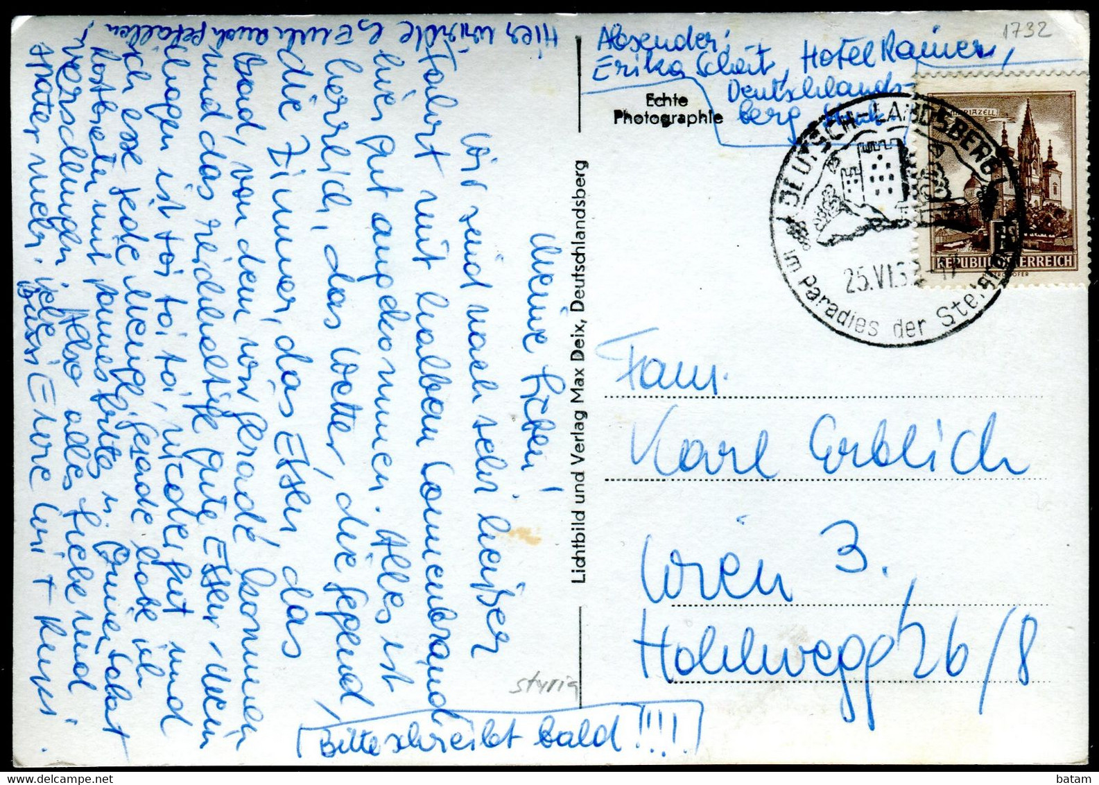 1732 - Austria 1963 - Deutschlandsberg - Used Postcard - Deutschlandsberg