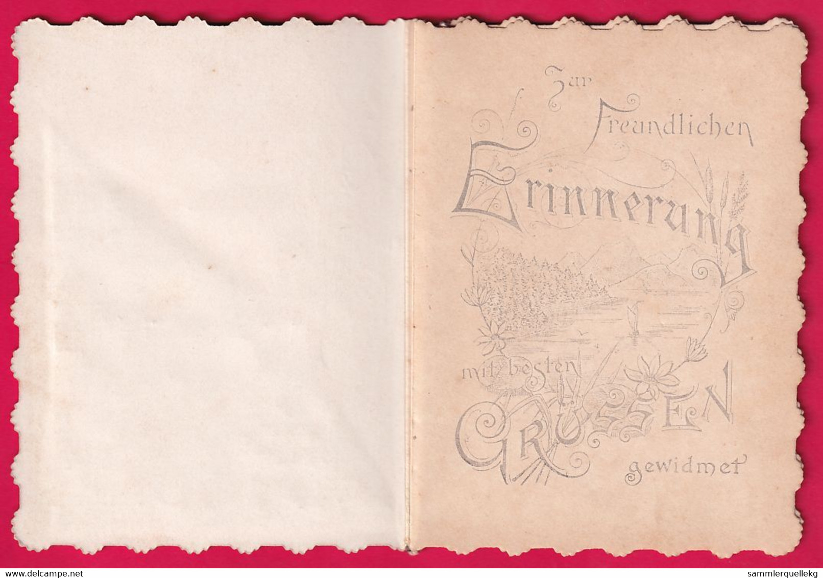 Prägekarte Aufklappbare Um Ca 1900, Herzlichen Glückwunsch - Otros & Sin Clasificación
