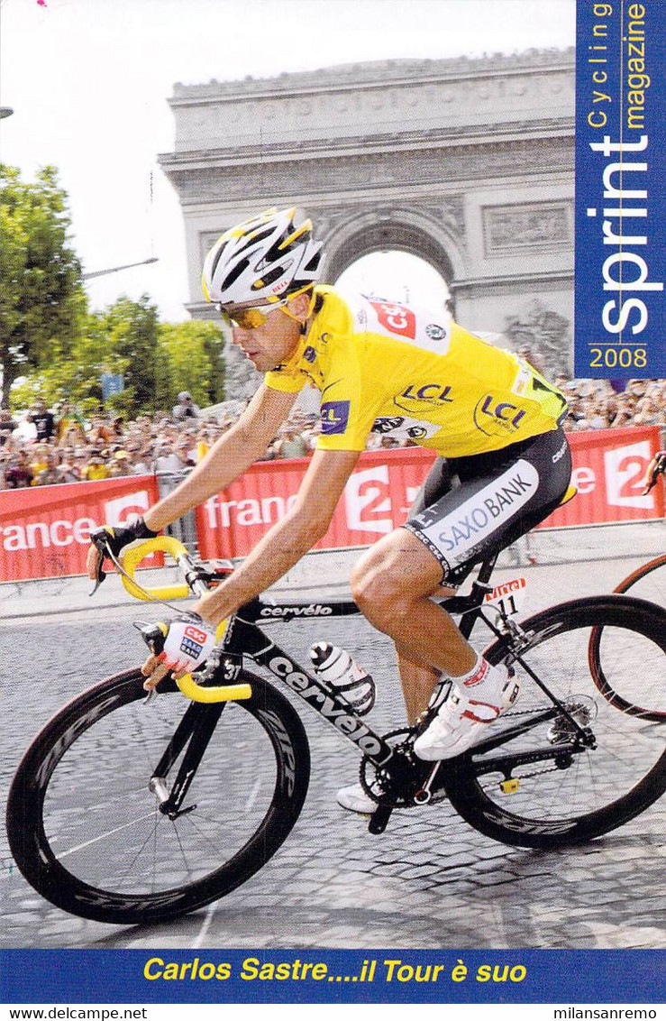 CYCLISME: CYCLISTE :CARLOS SASTRE - Cycling