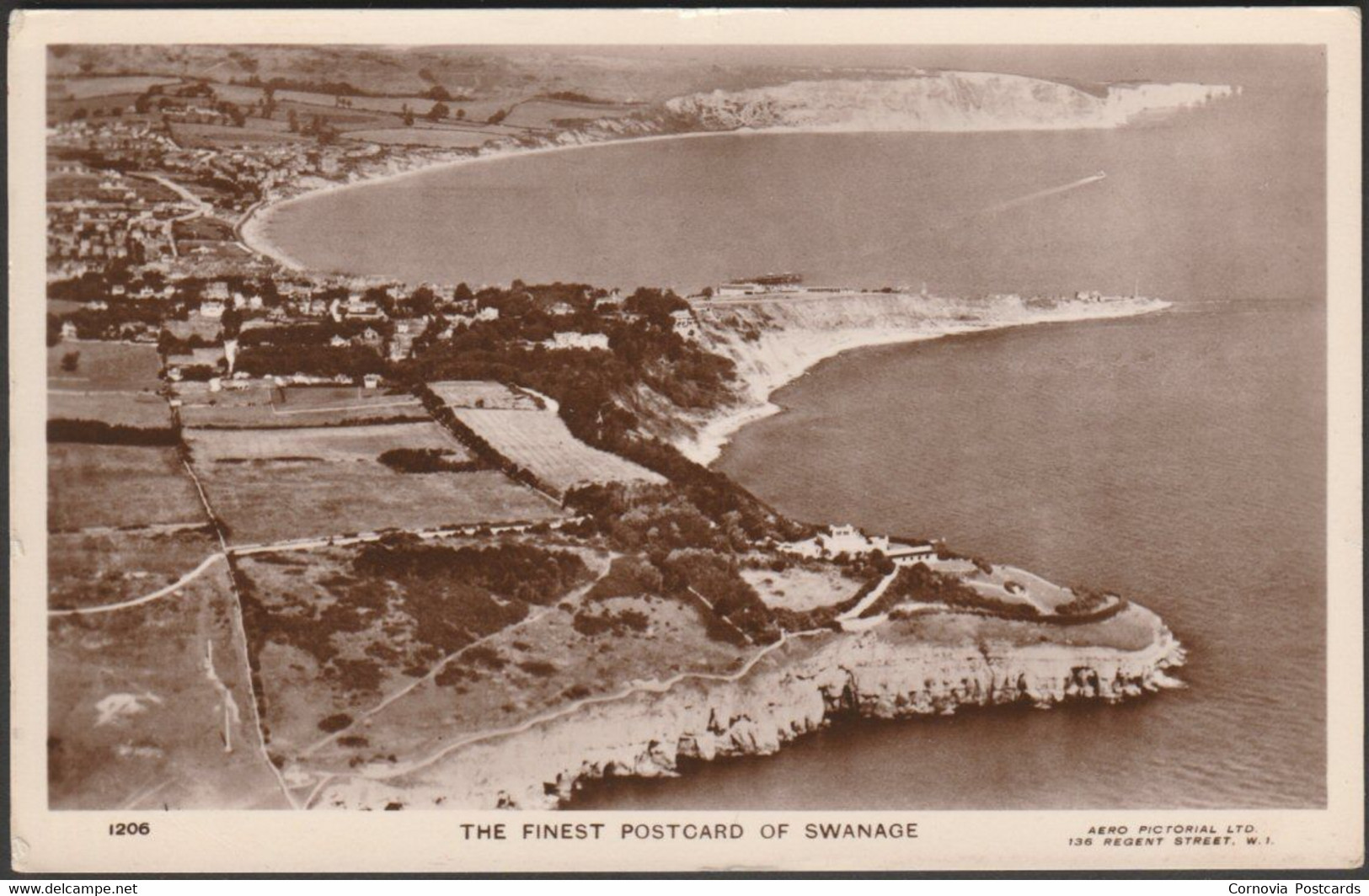 The Finest Postcard Of Swanage, Dorset, C.1930s - Aero Pictorial RP Postcard - Swanage