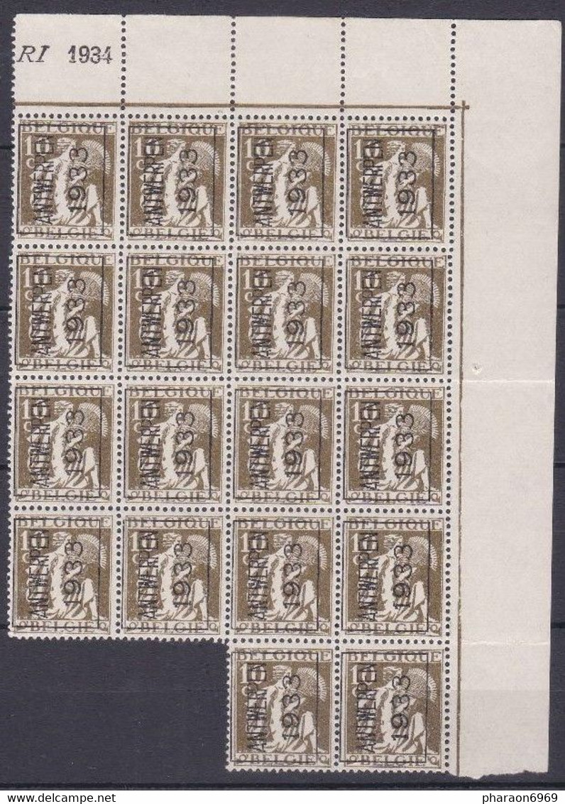 266 A  Antwerpen 1933 Anvers Bloc De 16 + 2 - Typo Precancels 1932-36 (Ceres And Mercurius)