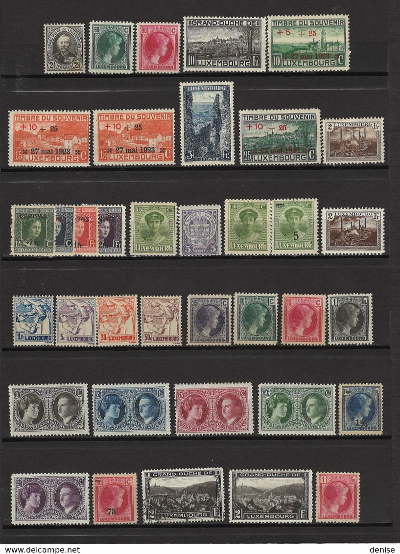 Luxembourg - Collection - 138 Timbres - DEPART 1 EURO - Collections