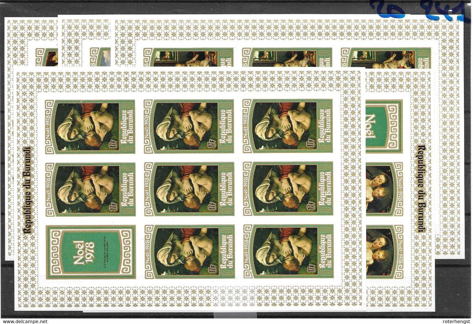 1979 Burundi 5 IMPERF Sheets Mnh ** 96 Euros For Single Stamps ++ - Ongebruikt