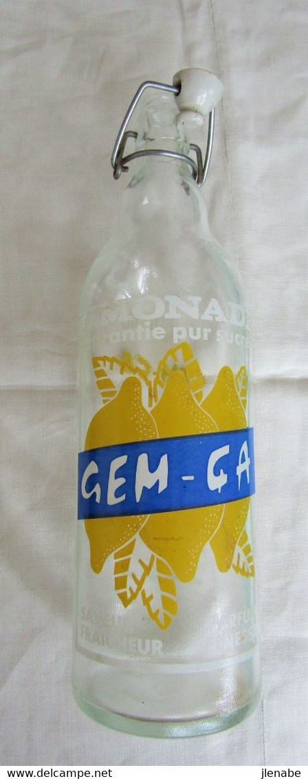 Ancienne Bouteille De Limonade GEM CA - Sonstige & Ohne Zuordnung