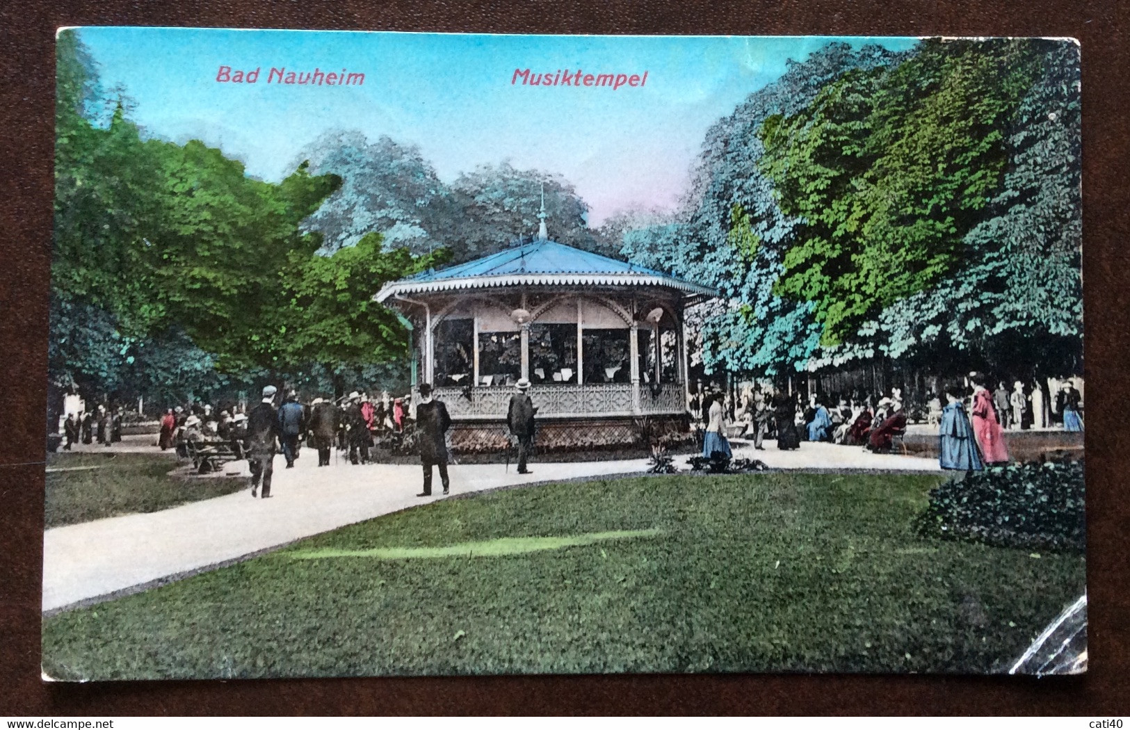 VINTAGE POSTCARD BAD NAUHEIM - MUSIKTEMPEL TO VENEDIG VENEZIA IN DATA 12/7/09 - Nord